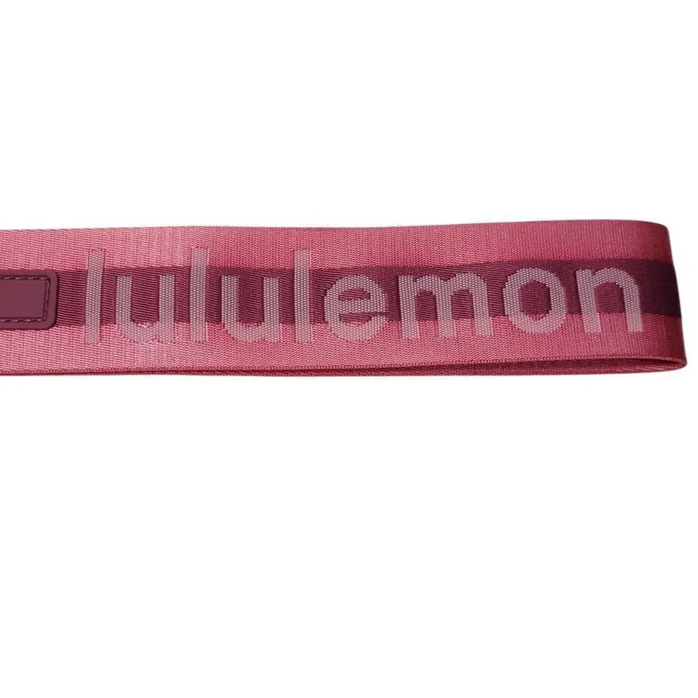 Lululemon‎ Never Lost Keychain Wordmark Sakura Pink Mauve 1.7